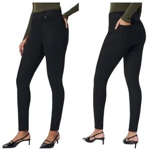 SPANX Ankle Skinny Jean ish in  Black leggings Sz M